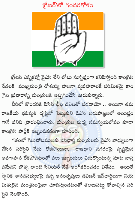 greater hyd elections,ds,roraiah,ministers  greater hyd elections, ds, roraiah, ministers